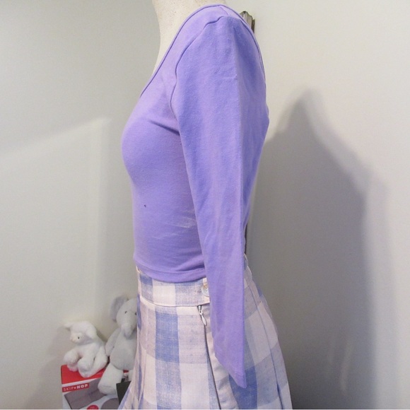 Two Purple Crop Tops - Picture 9 of 9